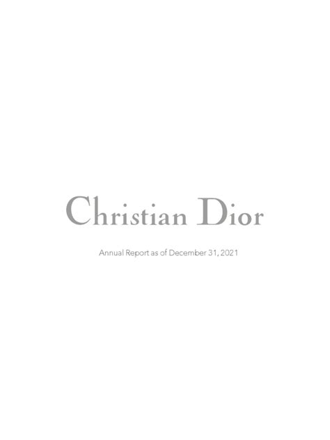 dior annual report 2019 pdf|christian dior net worth 2023.